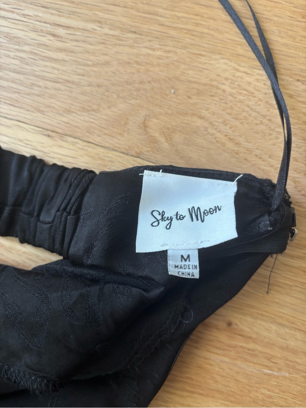 Black Satin Sleeveless Slip Dress with Cowl back - Picture 2 of 4